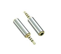 Aigital 2.5 mm mâle vers Jack 3.5 mm Femelle Adaptateur Audio Plaqué Or Adaptateur auxiliaire stéréo TRRS pour Smartphones, tablettes, Haut-parleurs, Micro et lecteurs de Cartes e Plus (Lot de 2)