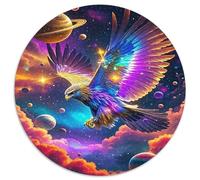 Aigle 1000 Pièce Jigsaw Puzzles Jeux ÉduChatifs Soulageur De Stress Puzzle Rond Défi Couleur pour Cadeaux De Voyage, Présent 1000pcs (67.5x67.5cm)