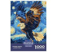 Aigle 1000 Pieces Puzzle Animaux Mignons Puzzles Familiales Œuvre Artistique À Assembler Jouets Défi 70x50cm/1000pcs