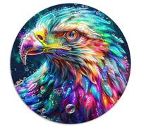 Aigle 1000 Pièces Puzzle Circulaire 3D Haute définition Puzzles Classiques Jeu Cadeau Unique Difficile Impossiblepour Adultes De l'art De La Décoration Moderne 1000pcs (67.5x67.5cm)