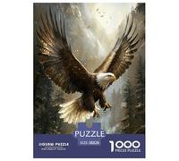 Aigle 1000 Pièces Puzzle pour Adultes Jeux Éducatifs Puzzle Anti-Stress Entraîner La Mémoire du Cerveau pour DécoRations Familiales 38x26cm/1000pcs