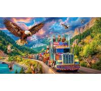 Aigle à tête Blanche Puzzle 1000 Pièces pour Adultes - en Carton Recyclé pour la Décoration 38x26cm/1000pcs