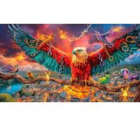 Aigle à tête Blanche Puzzle 1000 Pièces pour Adultes - en Carton Recyclé pour la Décoration 38x52cm/1000pcs