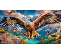 Aigle à tête Blanche Puzzle 1000 Pièces pour Adultes: en Carton Recyclé pour la Décoration 38x52cm/1000pcs