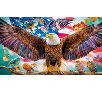 Aigle à tête Blanche Puzzle pour Adultes: 1000 Pièces en Carton Recyclé - Décoration 38x26cm/1000pcs