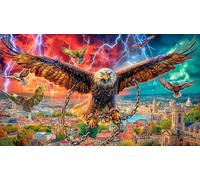Aigle à tête Blanche Puzzle pour Adultes: 1000 Pièces en Carton Recyclé - Décoration 38x52cm/1000pcs