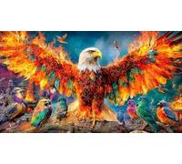 Aigle à tête Blanche Puzzle pour Adultes: 1000 Pièces en Carton Recyclé pour la Décoration 38x26cm/1000pcs