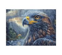 Aigle à tête Blanche sur mer de Nuages d'orage Puzzles 500 Pièces pour Adultes Educa Challenge Relaxant Activité De Famille Divertissement Créatif Décoration Moderne 500 PCS
