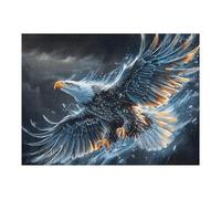 Aigle à tête Blanche sur Une mer de Nuages d'orage Puzzle 500 Pièces pour Adultes Challenge Difficile Educa Qualité Supérieure Relaxation Art Famille Décoration Murale 500 PCS