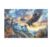 Aigle à tête Blanche Volant sur mer de Nuages d'orage Puzzle 1000 Pièces pour Adultes Educa Qualité Supérieure Premium Décoration Murale Jeu De Réflexion Cadeau d'anniversaire 1000 PCS