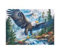 Aigle à tête Blanche Volant sur mer de Nuages d'orage Puzzles 500 Pièces pour Adultes Educa Moderne Décoration Intérieure Relaxant Famille Jeu De Réflexion Cadeau De Fête 500 PCS