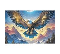 Aigle à tête Blanche Volant sur Une mer de Nuages d'orage Puzzles 1000 Pièces pour Adultes Educa Divertissant Décoration Intérieure Famille Challenge Réflexion Assemblage Amusant 1000 PCS