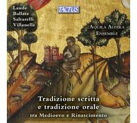 Tactus – Laude Ballate Saltarelli et Villanelle / Trad écrite et orale