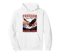 Aigle américain Patriotique américain - Parcs nationaux rétro Sweat à Capuche