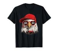 Aigle Amusant avec Lunettes en cœur T-Shirt