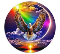 Aigle Arc-en-Ciel 1000 Pièces Casse-tête Oiseau Puzzle Circulaire pour Adultes Et Enfants Classiques Jeux De Défi Uniques Qualité Supérieure 1000pcs (67.5x67.5cm)