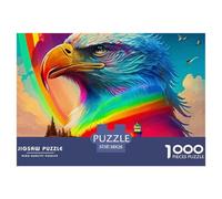 Aigle Arc-en-Ciel 1000 Pièces Jigsaw Puzzle Bird À Partir De 14 Ans Artistique Jeu Éducatif Défi Activité Créative 38x26cm/1000pcs