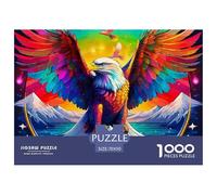 Aigle Arc-en-Ciel 1000 Pièces Jigsaw Puzzle Bird À Partir De 14 Ans Détente Cadeaux Qualité Supérieure Jouets 70x50cm/1000pcs