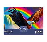 Aigle Arc-en-Ciel 1000 Pièces Jigsaw Puzzle Bird À Partir De 14 Ans Détente Jeu Éducatif Défi Activité Créative 38x26cm/1000pcs