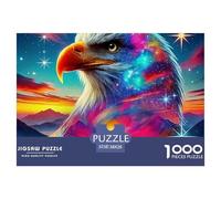 Aigle Arc-en-Ciel 1000 Pièces Jigsaw Puzzle Bird Famille Artistique Jeu Éducatif Défi Jouets 38x26cm/1000pcs