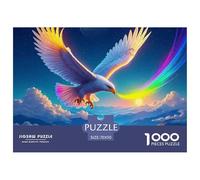 Aigle Arc-en-Ciel 1000 Pièces Jigsaw Puzzle Bird Famille Artistique Jeu Éducatif Défi Jouets 70x50cm/1000pcs