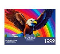 Aigle Arc-en-Ciel 1000 Pièces Jigsaw Puzzle Bird Famille Classiques Jeu Éducatif Défi Activité Créative 38x26cm/1000pcs