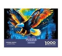 Aigle Arc-en-Ciel 1000 Pièces Jigsaw Puzzle Bird pour Adultes Classiques Cadeaux Qualité Supérieure Jouets 70x50cm/1000pcs