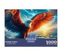 Aigle Arc-en-Ciel 1000 Pièces Jigsaw Puzzle Bird pour Adultes Détente Cadeaux Défi Jouets 38x26cm/1000pcs