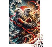 Aigle Art Martial 1000 Pièces Mini Puzzle pour Adultes | 52x38cm Carton, Décoration Maison, Coupe Précise, Cadeau Anniversaire, Détente Esprit