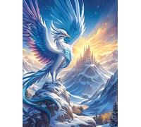 Aigle aux Ailes Arc-en-Ciel au-Dessus des Montagnes Puzzle 1000 Pièces pour Adultes Educa Art Contemporain Décoration Salon Qualité Supérieure Détente Famille Cadeau 1000 PCS