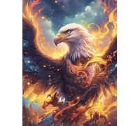 Aigle aux ailes ardentes 1000 Pieces Casse-tête Collectionneur En Carton Haute Densité Animal sauvage et animal de compagnie Haute Difficulté Décoration Murale Cadeau Anniversaire Qualité Premium 1000