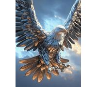 Aigle aux ailes ardentes 300 Pieces Casse-tête Collectionneur En Carton Sans Déformation Animal sauvage et animal de compagnie Haute Difficulté Décoration Murale Collection Cadeau Noël Pas Cher 300 PC