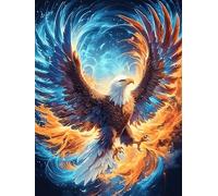 Aigle aux ailes ardentes 500 Pièces Puzzle Famille En Carton Sans Déformation Animal sauvage et animal de compagnie Difficulté Moyenne Activité Familiale Anti-Stress Jeu De Société Soirée Entre Amis 5