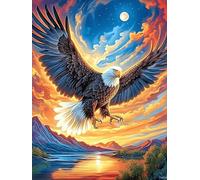 Aigle aux Ailes ardentes Puzzle 1000 Pièces pour Adultes Relaxant Educa Divertissement Challenge Décoration Moderne Cadeau De Famille 1000 PCS