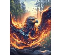 Aigle aux Ailes ardentes Puzzle 500 Pièces pour Adultes Jeu De Famille Educa Créatif Vision Qualité Supérieure Relaxation Art Cadeau 500 PCS