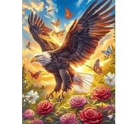 Aigle aux Ailes de feu dans Un Ciel Magique 300 Pieces Casse-tête Personne Âgée en Carton Haute Qualité Faune et Flore Facile Débutant Anti-Stress Passe-Temps Cadeau Anniversaire Pas Cher 300 PCS