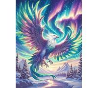 Aigle aux Plumes Arc-en-Ciel 300 Pièces Puzzle Amateur d'art en Carton Anti-Déchirure Faune et Flore Difficile Niveau Expert Décoration Murale Salon Idée Cadeau Saint Valentin 300 PCS