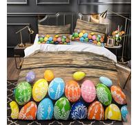 Aigle avec Tonnerre Parure de Lit 3D Imprimée Microfibre résistante Hypoallergique Nature sauvage Housse de Couette Fermeture Éclair Ultra Douce Respirante for couple amoureux Double（200x200cm）