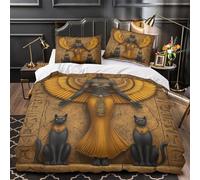 Aigle avec Tonnerre Parure de Lit Imprimé en 3D Super Douce Respirante Nature sauvage Housse de Couette Microfibre Hypoallergique Fermeture Éclair Résistante for Adulte Super king（260x220cm）