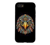 Aigle aztèque Mexique Civilisation Ancienne tribale aztèque Coque pour iPhone SE (2020) / 7/8