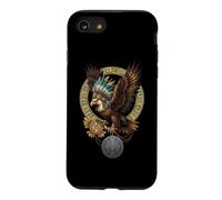 Aigle aztèque Mexique Civilisation Ancienne tribale aztèque Coque pour iPhone SE (2020) / 7/8