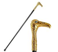 Aigle Bâton de Marche - Cane Décorative pour Hommes et Femmes Cosplay, Symbole en Métal Puissance Force(Gold)