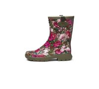 AIGLE Bottines 'Alya' kaki / fuchsia / rose clair / blanc, Taille 36