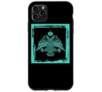 Aigle Byzantin - Icône de Foi chrétienne orthodoxe Oriental, Bleu Sarcelle Coque pour iPhone 11 Pro Max