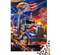 Aigle Camion Feux 1000pcs Mini Puzzle pour Adultes Difficile | 70x50cm Carton Décor Salon Structure Durable Cadeau Anniversaire Entraînement Cérébral
