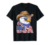 Aigle chauve américain Drapeau des États-Unis Patriotique T-Shirt