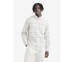 Aigle - Chemise oxford carreaux avec manches longues - Chemise homme Sable Ch - M