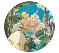 Aigle Circulaire Puzzle Convient pour Adultes Et Enfants 1000 Pièces, Pets Mignons Fun Défiant Décoration Maison Unique (67.5x67.5cm)