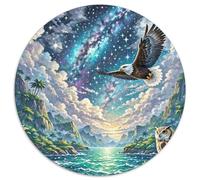 Aigle Circulaire Puzzle Convient pour Adultes Et Enfants 1000 Pièces, Pets Mignons Fun Défiant Décoration Maison Unique (67.5x67.5cm)