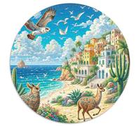 Aigle Circulaire Puzzle Convient pour Adultes Et Enfants 1000 Pièces, Pets Mignons Fun Défiant Unique Toy (67.5x67.5cm)